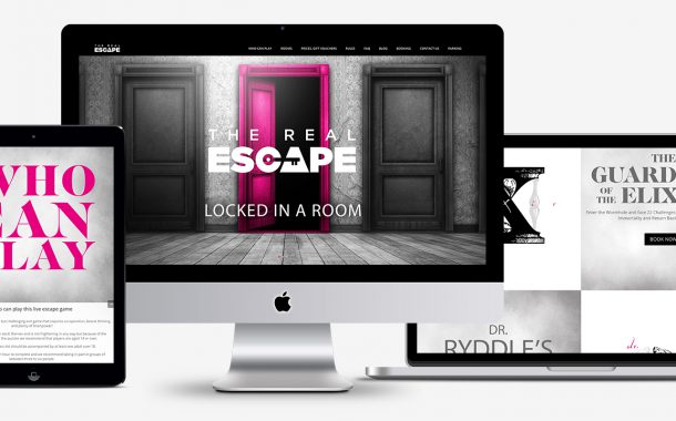 The Real Escape honlaptervezés és webdesign