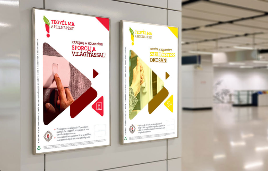 Arculattervezés: a MEKH energiahatékonysági kampány plakátai