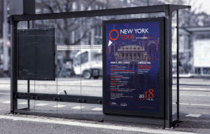 Opera New York-i turné citylight plakáttervezés