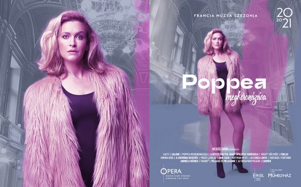 Opera imagekampány plakáttervezés - Poppea